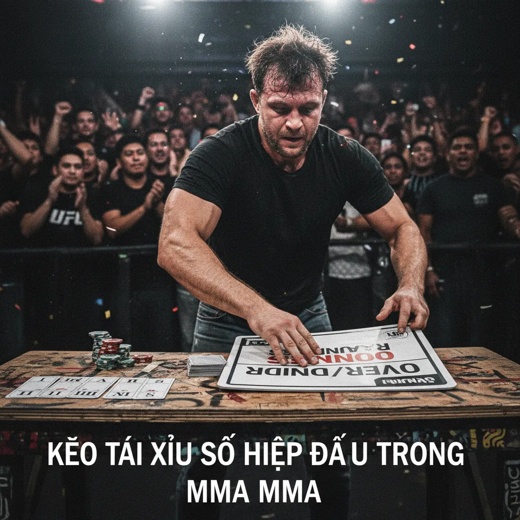 Two heavyweight MMA fighters facing off