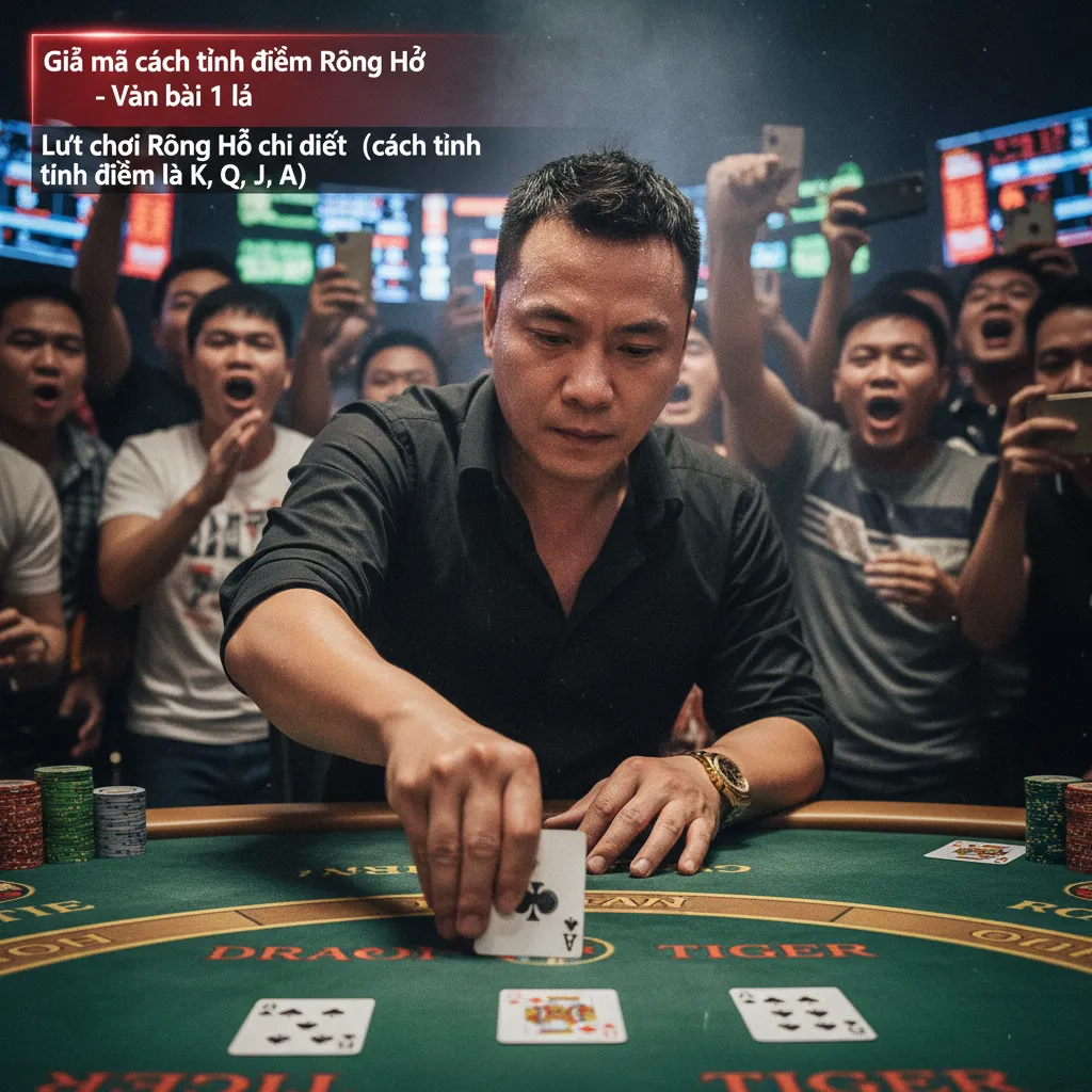 Giải mã cách tính điểm Rồng Hổ - Ván bài 1 lá