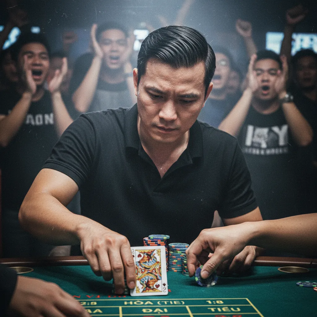 Giao diện một ván cược Rồng Hổ trực tuyến