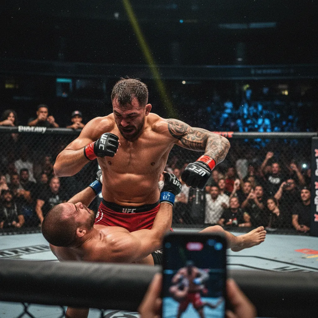 Francis Ngannou knockout Alistair Overeem bằng cú uppercut